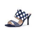 thumbnail image 1 of BLISSFUL STEP Women's Printed Stiletto Heels Slides Sandals, 1 of 8