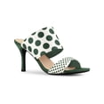 thumbnail image 1 of BLISSFUL STEP Women's Printed Stiletto Heels Slides Sandals, 1 of 7