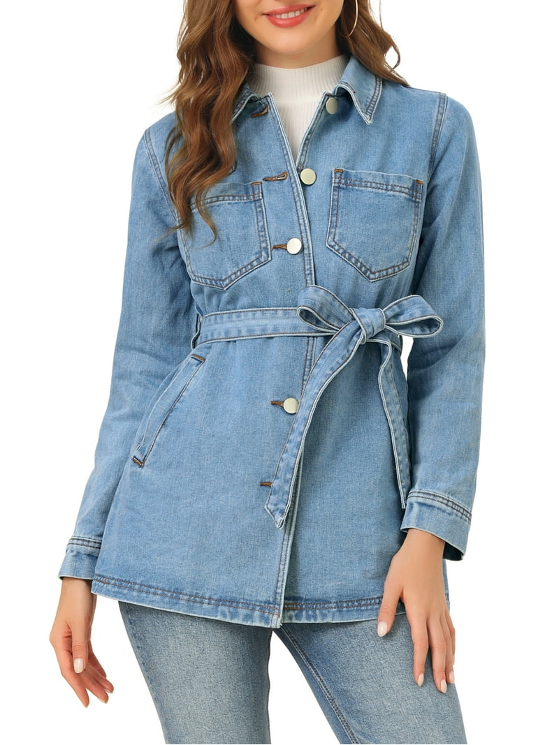 極美品✨クラネ BELL SLEEVE COMPACT JEAN JACKET ZHANCHTONG Women's Cropped Denim Jacket Long Sleeve Button