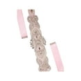 thumbnail image 1 of INSPIRE CHIC Women's Rhinestone Bead Decor Satin Ribbon Wedding Belt Pink 274 x 5cm/107 7/8 x 2 inches(L*W), 1 of 2