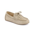 thumbnail image 1 of BLISSFUL STEP Women's Round Toe Boat Flats Slip on Loafers Beige (Size 6), 1 of 5