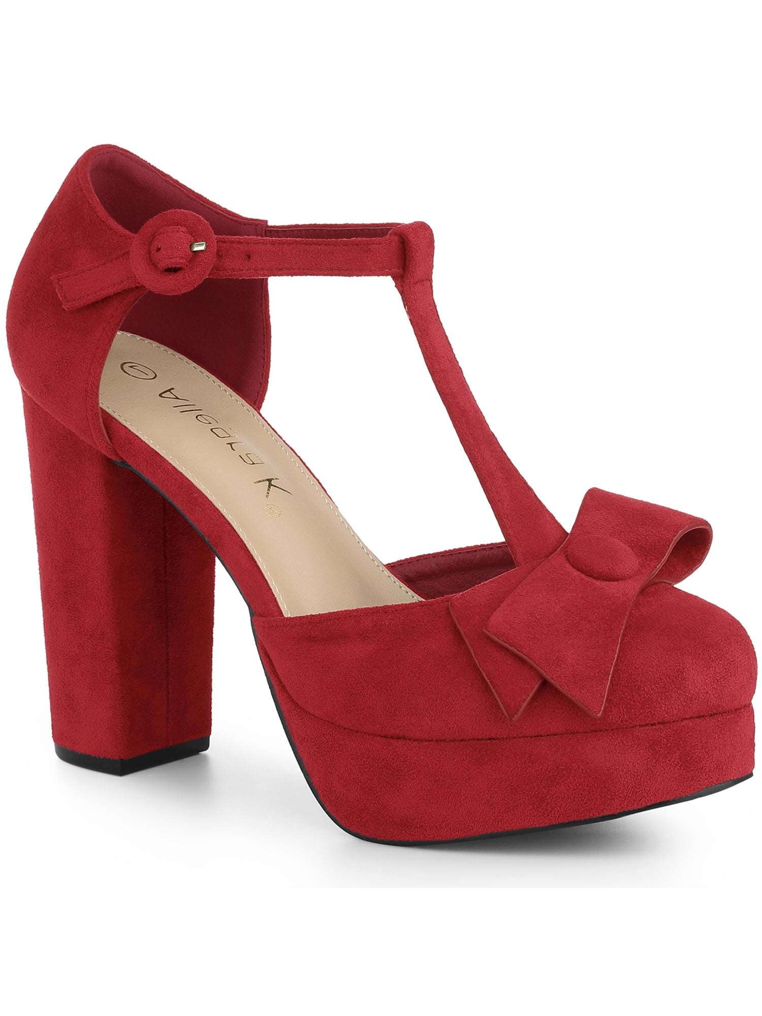 Women's Summer Strap Round Toe Low Chunky Heels