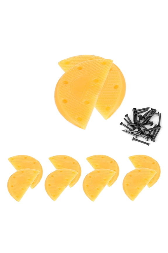 Women's Rubber Shoes Boots Heels Sole Repair Plates Bottom Shoe Protector 10 Pcs Yellow Brown