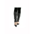 thumbnail image 1 of INSPIRE CHIC Women's Ruffled Cuff Over Knee Length Ribbed Knitted Leg Warmers Dark Gray, 1 of 6