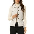 thumbnail image 1 of INSPIRE CHIC Women's Utility Cargo Vest Button Front Sleeveless Faux Suede Jacket with Pockets M Beige, 1 of 6