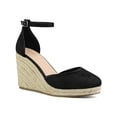 thumbnail image 1 of BLISSFUL STEP Women's Sandals Espadrille Lace Wedge Heels Platform Sandals, 1 of 7