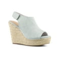 thumbnail image 1 of BLISSFUL STEP Women's Espadrilles Platform Heel Wedges Sandals Grey 10, 1 of 8