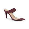 thumbnail image 1 of BLISSFUL STEP Women's Sandals Stiletto Heels Clear Strap High Heels Slides Sandals, 1 of 6