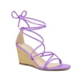 thumbnail image 1 of BLISSFUL STEP Women's Sandals Wedge Heels Strappy Lace up Sandals, 1 of 8
