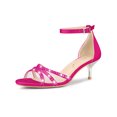 thumbnail image 1 of BLISSFUL STEP Women's Satin Rhines Stiletto Heel Sandals, 1 of 8