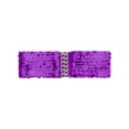 thumbnail image 1 of INSPIRE CHIC Ladies Sequins Decor Metal Interlocking Buckles Elastic Waist Belt One Size Purple, 1 of 6