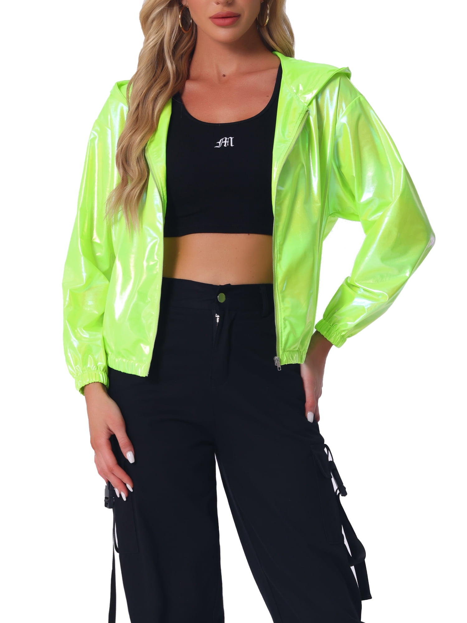 Green Soft Shine Cinch Sleeve Jacket main image 1
