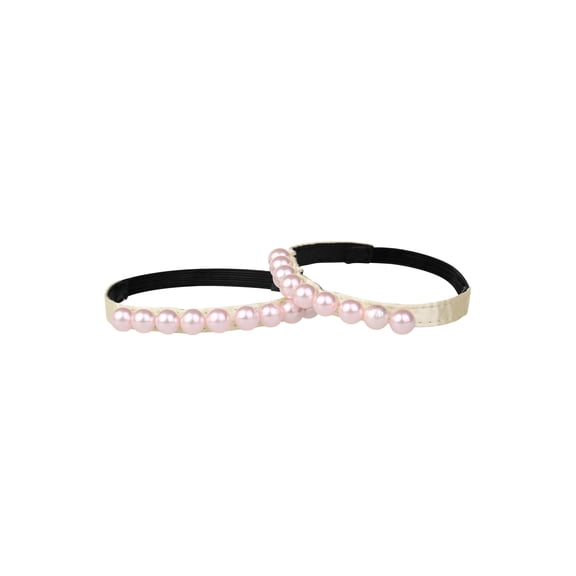 INSPIRE CHIC Women's Shoe Strap Belt Band with Pearls Elastic Shoe Strap