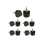 INSPIRE CHIC Women's Shoes Repair High Heels Tips Tap Lift Stiletto Dowel Black