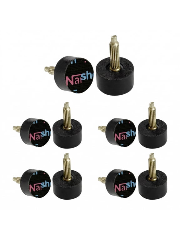 Women's Shoes Repair Round High Heel Tips Lift Stiletto Black 12mm