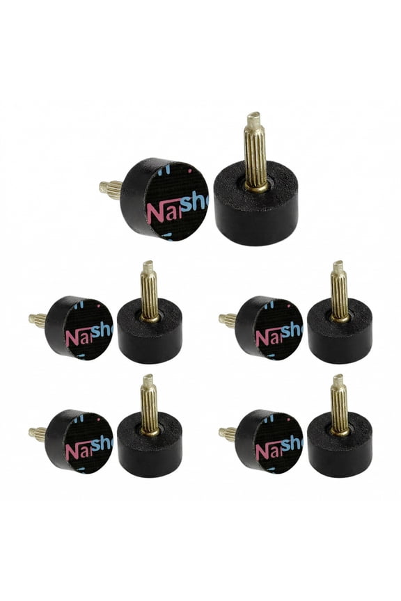 Women's Shoes Repair Round High Heel Tips Lift Stiletto Black 12mm