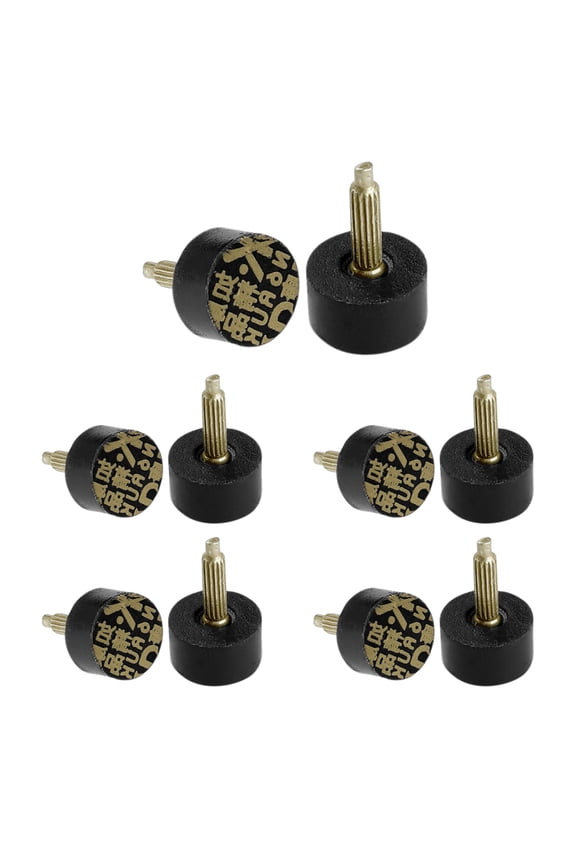 Women's Shoes Repair Round High Heel Tips Lift Stiletto Black 12mm