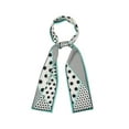 thumbnail image 1 of INSPIRE CHIC Women's Skinny Scarf Polka Dots Neck Wraps Ribbon Hairband Neckerchief Turquoise Cross Grain, 1 of 5