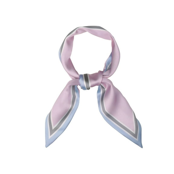 INSPIRE CHIC Women's Elegant Skinny Scarf Ribbon Hair Band  Handbag Handle Neck Scarf Light Pink Pure