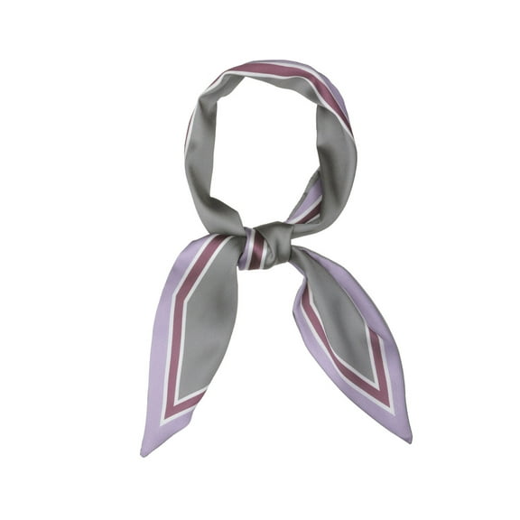 INSPIRE CHIC Women's Elegant Skinny Scarf Ribbon Hair Band  Handbag Handle Neck Scarf Purple Pure