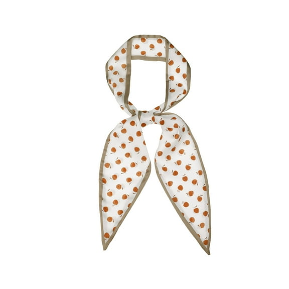 INSPIRE CHIC Women's Skinny Scarves Neckerchief Leaf Pattern Hair Band Khaki