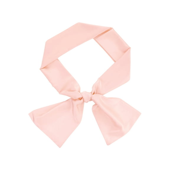 INSPIRE CHIC Women's Scarves Solid Color Kerchief Silky Scarves Long Neck Wraps Pink