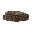 thumbnail image 1 of INSPIRE CHICWomens Skinny Waist Belts Braided Woven Bohemian Belts for Dress Metal Buckle 22.83-33.07" Coffee, 1 of 4