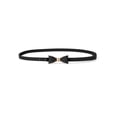 thumbnail image 1 of INSPIRE CHIC Women's Skinny Waist Metal Bow-knot No Buckle Thin Belts, 1 of 4