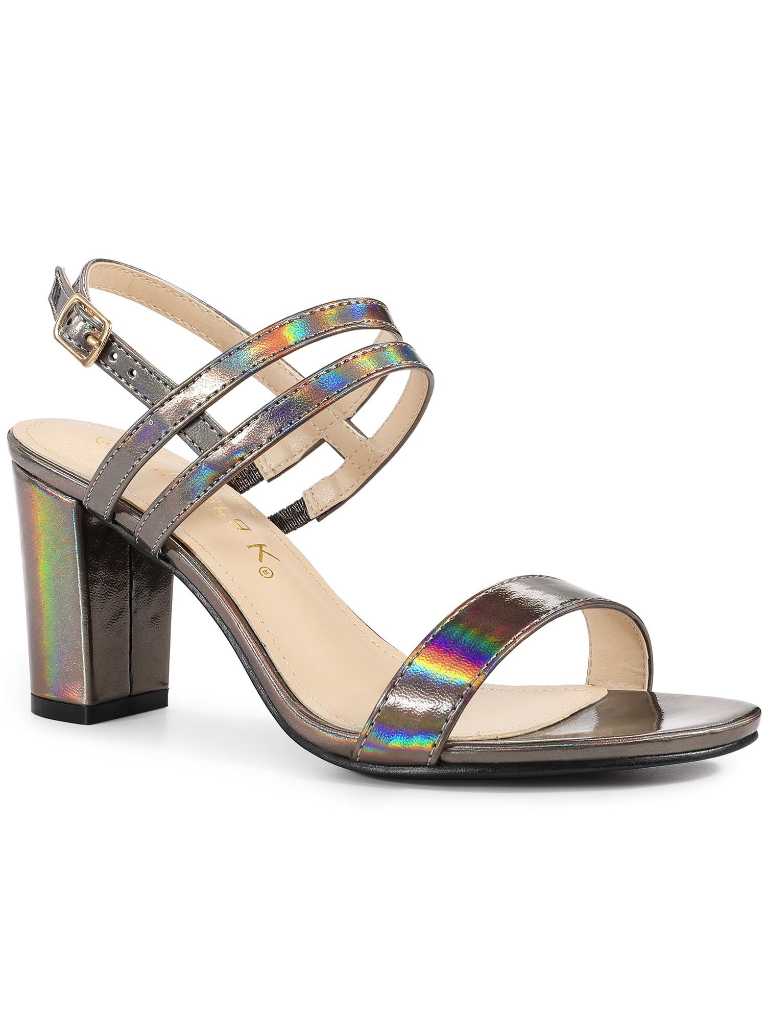 Platform Block Heel Ankle Strap Sandals main image 1