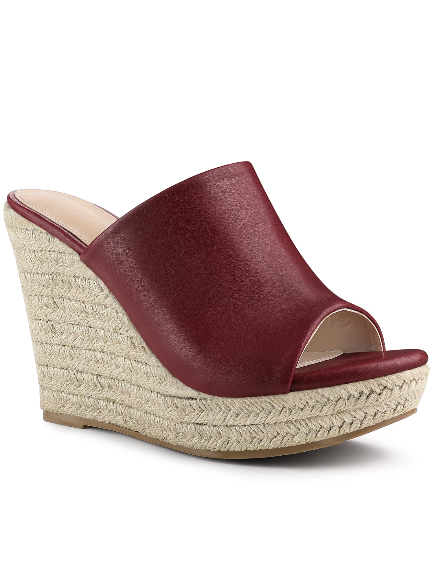 Allegra K Women's Slip-On Platform Wedge Heel Wedge Sandals - Walmart.com