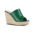 thumbnail image 1 of BLISSFUL STEP Women's Slip-On Platform Wedge Heel Wedge Sandals, 1 of 7