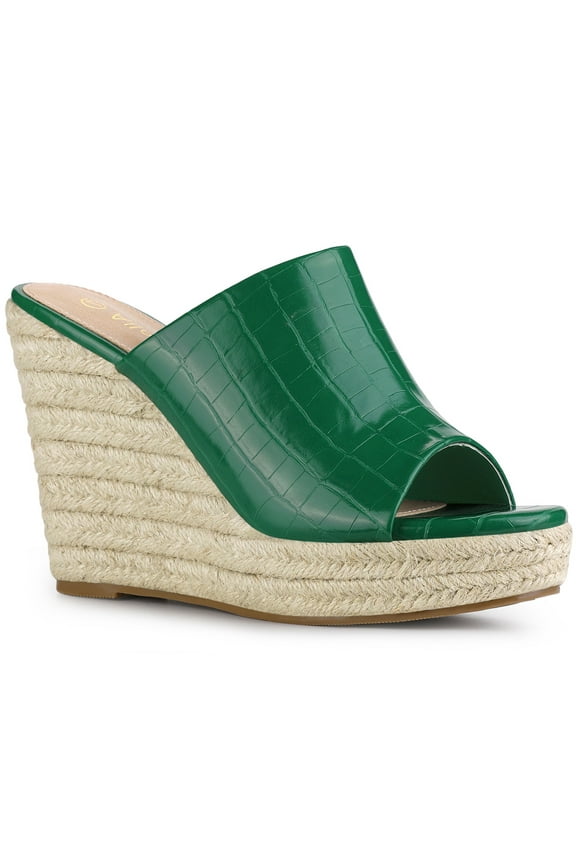 Women's Slip-On Platform Wedge Heel Wedge Sandals