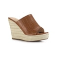 thumbnail image 1 of BLISSFUL STEP Women's Slip-On Platform Wedge Heel Wedge Sandals, 1 of 7