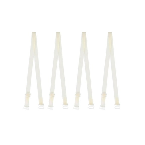 INSPIRE CHIC Women's Solid ColorClear Invisible Adjustable Bra Shoulder Straps Skin Color-1