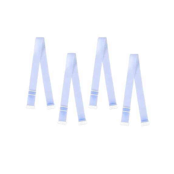 INSPIRE CHIC Women's Solid ColorClear Invisible Adjustable Bra Shoulder Straps Blue