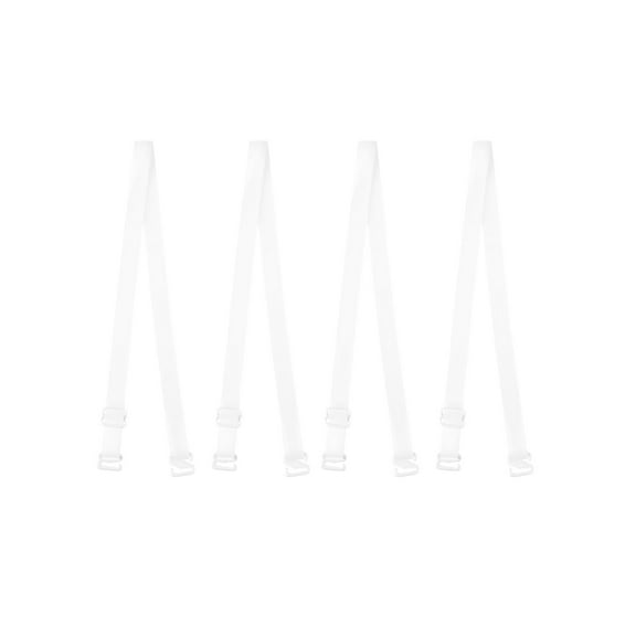 INSPIRE CHIC Women's Solid ColorClear Invisible Adjustable Bra Shoulder Straps Clear-1