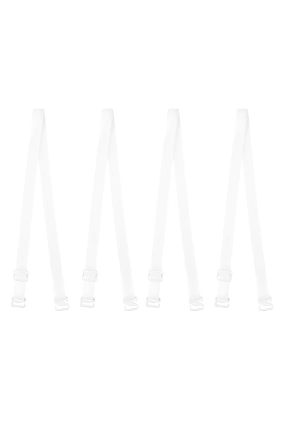 Clear Invisible Adjustable Replacement Bra Shoulder Straps for Women Clear 10 mm Width