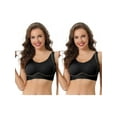 thumbnail image 1 of NOMADIC NOOK Women's Sports Bra Push Up Workout Non-Marking Comfort Sleeveless Bralette 2 Packs, 1 of 4