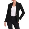 thumbnail image 1 of INSPIRE CHIC Women's Stand Collar Jacket Long Sleeve Casual Blazer with Pockets, 1 of 5