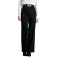 thumbnail image 1 of Allegra K Women's Straight Leg Pleated High Waisted Office Business Slacks Casual Pants, 1 of 6