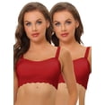 thumbnail image 1 of NOMADIC NOOK Women's Strapless Bra Wireless Non-Slip Tube Top Removable Straps Bandeau Bras 2 Packs, 1 of 4