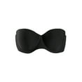 thumbnail image 1 of INSPIRE CHIC Women Strapless Demi Cup Push Up Convertible Extender Wirefree Bra Black B, 1 of 6