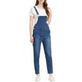 thumbnail image 1 of Allegra K Women's Stretch Skinny Pant Casual Overalls Denim Suspender Jumpsuit, 1 of 5