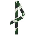 thumbnail image 1 of INSPIRE CHIC Women's Stripe Ribbon Skinny Neck Scarves Long Narrow Neckerchief Green, 1 of 5