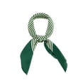 thumbnail image 1 of INSPIRE CHIC 70cm Women Stripe Print Square Scarves Kerchief Neck Scarf Neckerchief Headband 27.56*27.56'' Dark Green, 1 of 6