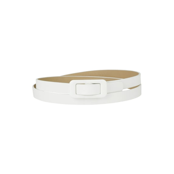 INSPIRE CHIC Women's Thin Nonporous Waist Belt Rectangle Buckle Plus Size Belts