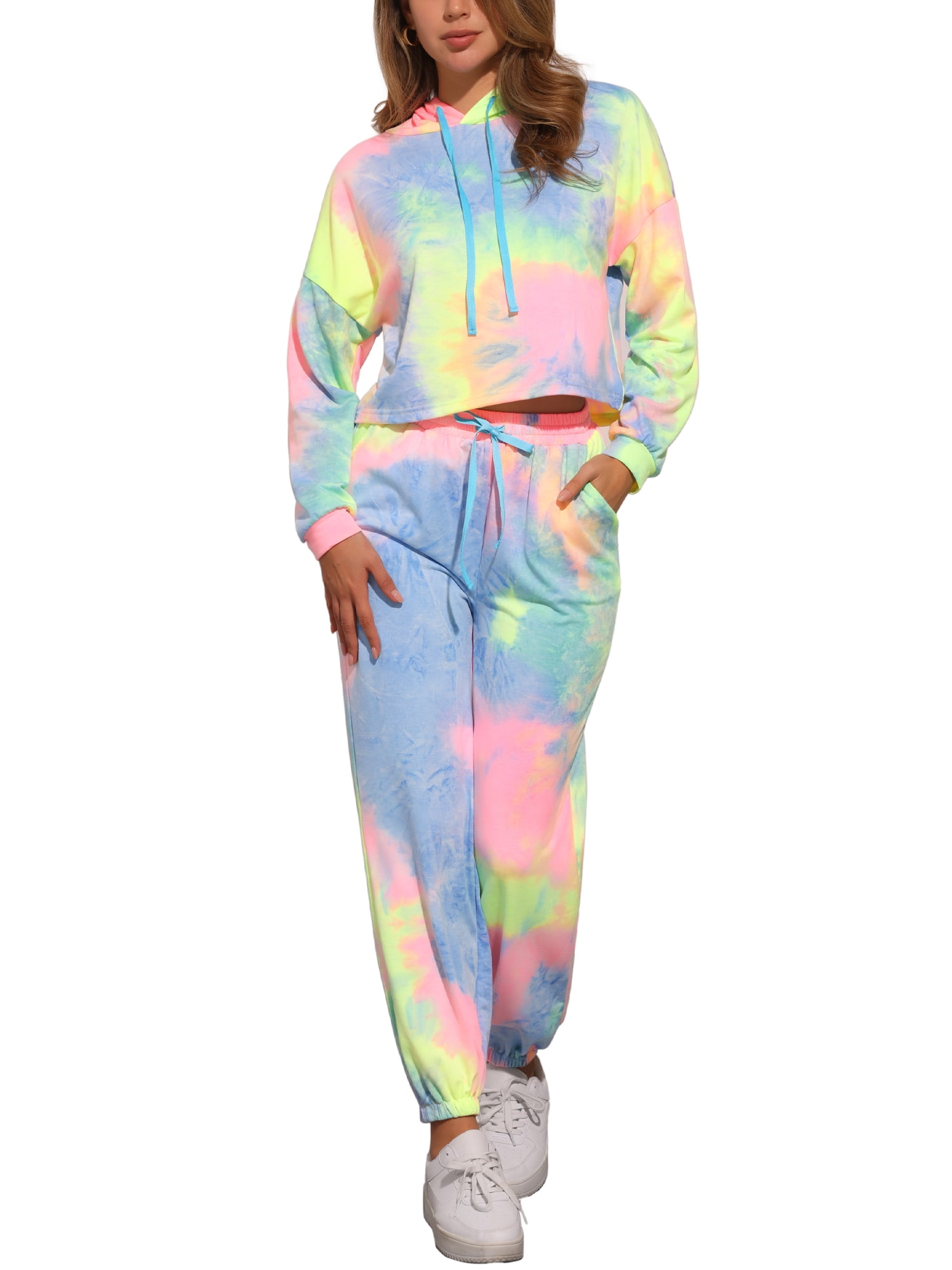 tie dye sweat suit womens