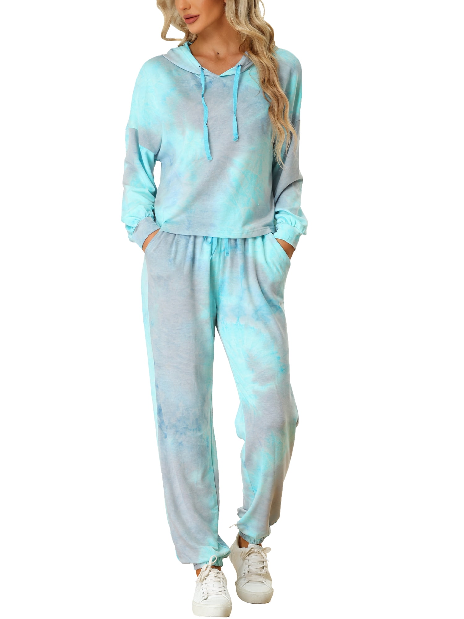 Tracksuit Tie Dye Hoodie And Sweats Stylish Girls Tie Dye