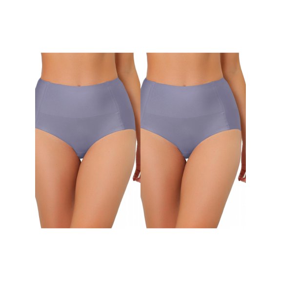 NOMADIC NOOK Women's Tummy Control Hipster Underwear High-Waisted Breathable Brief 2 Packs