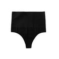 thumbnail image 1 of INSPIRE CHIC Women's Tummy Control Thong Panties Shapewear Slimmer High Waist Non-Marking Solid Briefs, 1 of 5